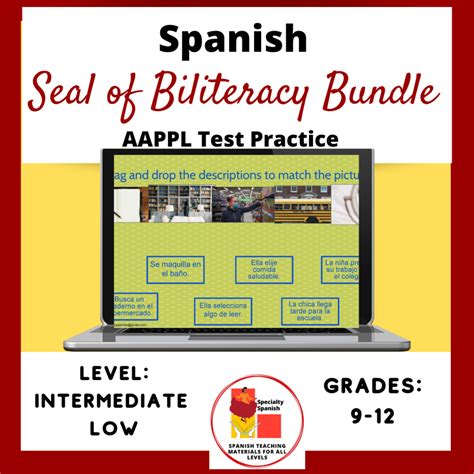 what is on the seal of biliteracy test|seal of biliteracy spanish.